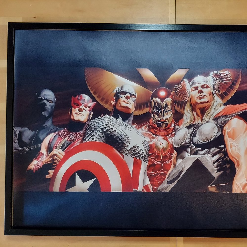 Alex Ross Avengers Silk canvas Fabric Poster (24" x 36" approx)